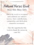 🎉National Nurses Week Begins Today!