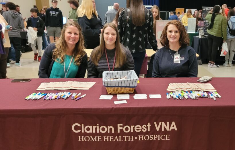 VNA staff at job fair